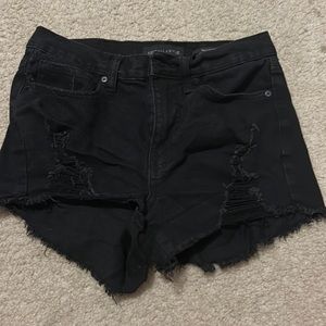 kendall & kylie ripped jean shorts